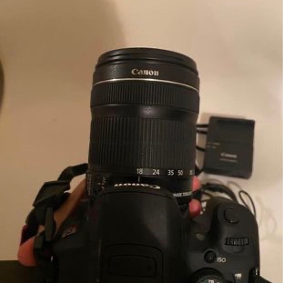 Canon Rebel t5i with lens 18-135mm